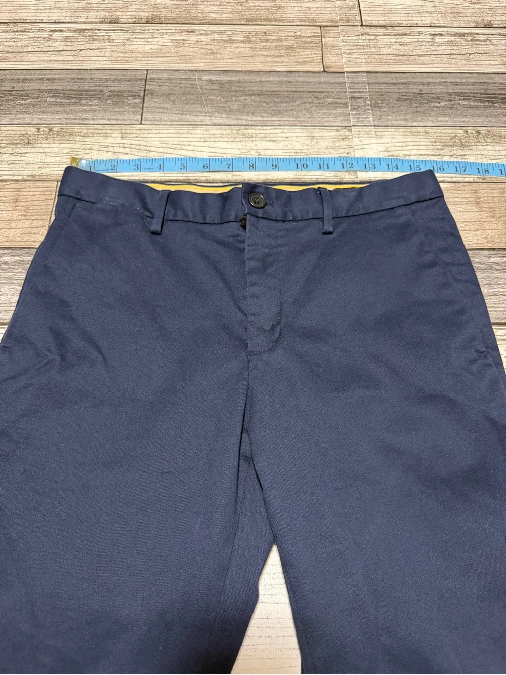 Banana Republic Slim Chino Pants Men’s 30x30 Navy Blue Stretch Twill